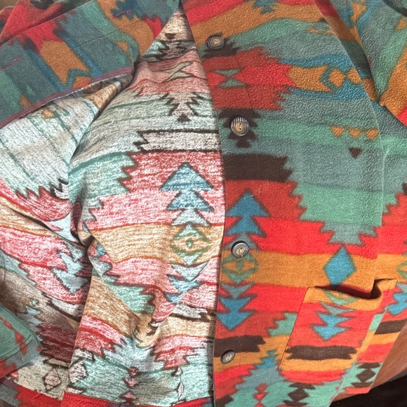 Natural Reflections Multicolor Patterned Cape - Picture 4 of 4